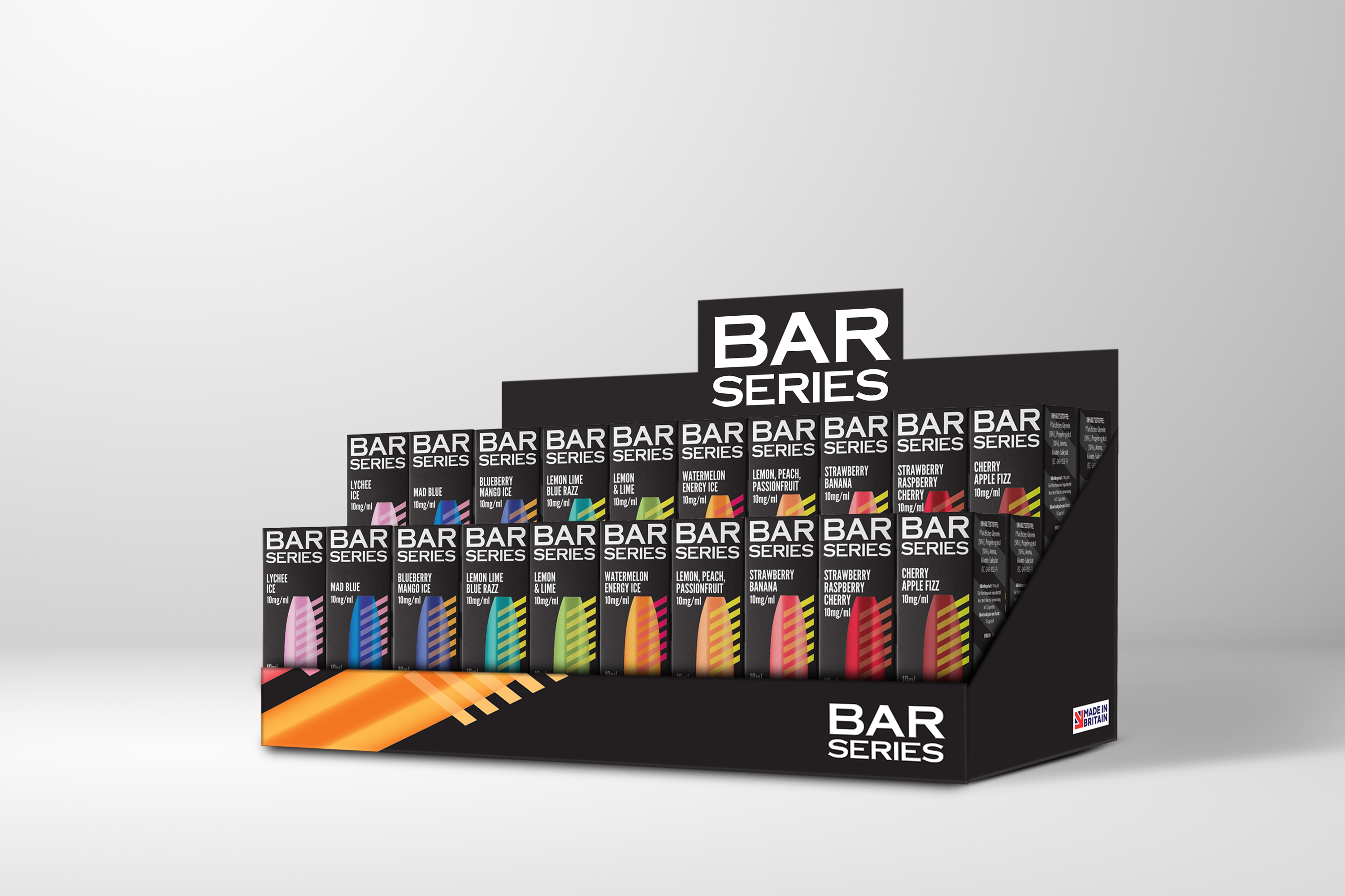 Bar Series - Thekendisplay Acryl – Bestückt mit 40 Produkten