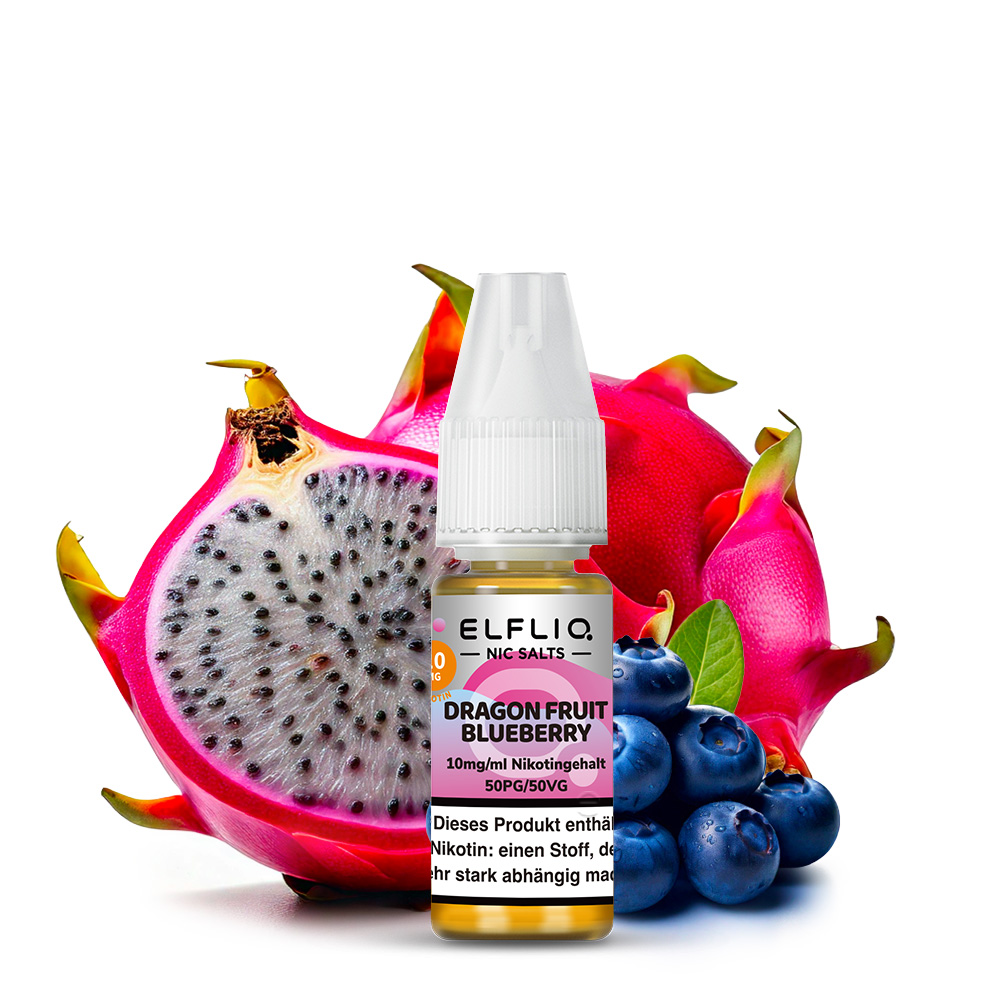 ELFLIQ, Dragon Fruit Blueberry Nikotinsalzliquid 10ml 10mg