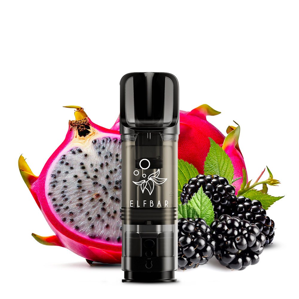 Elfbar, ELFA CP Prefilled Pod, Dragon Fruit Blackberry 0mg 4ml