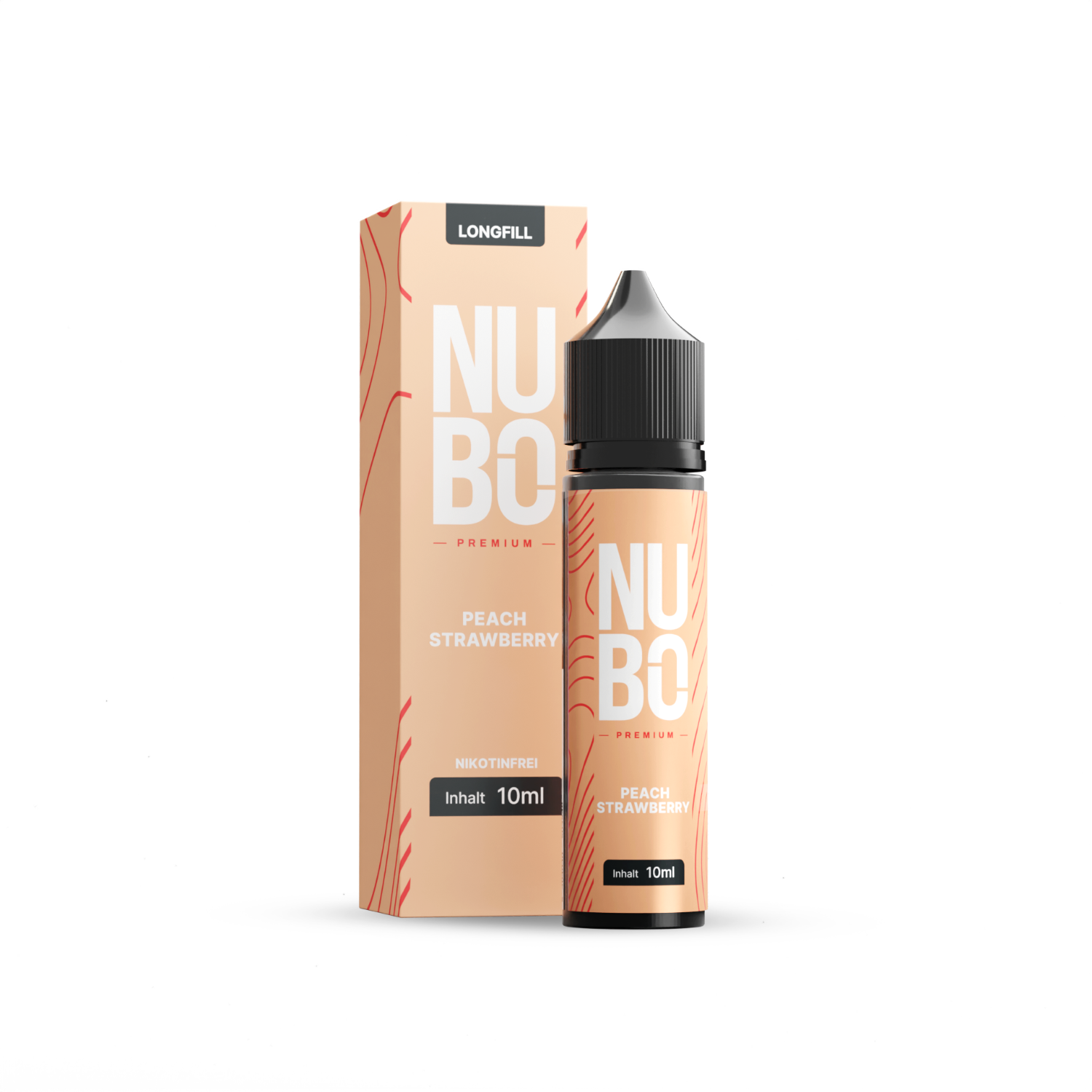 NUBO, Peach Strawberry 10ml Longfill