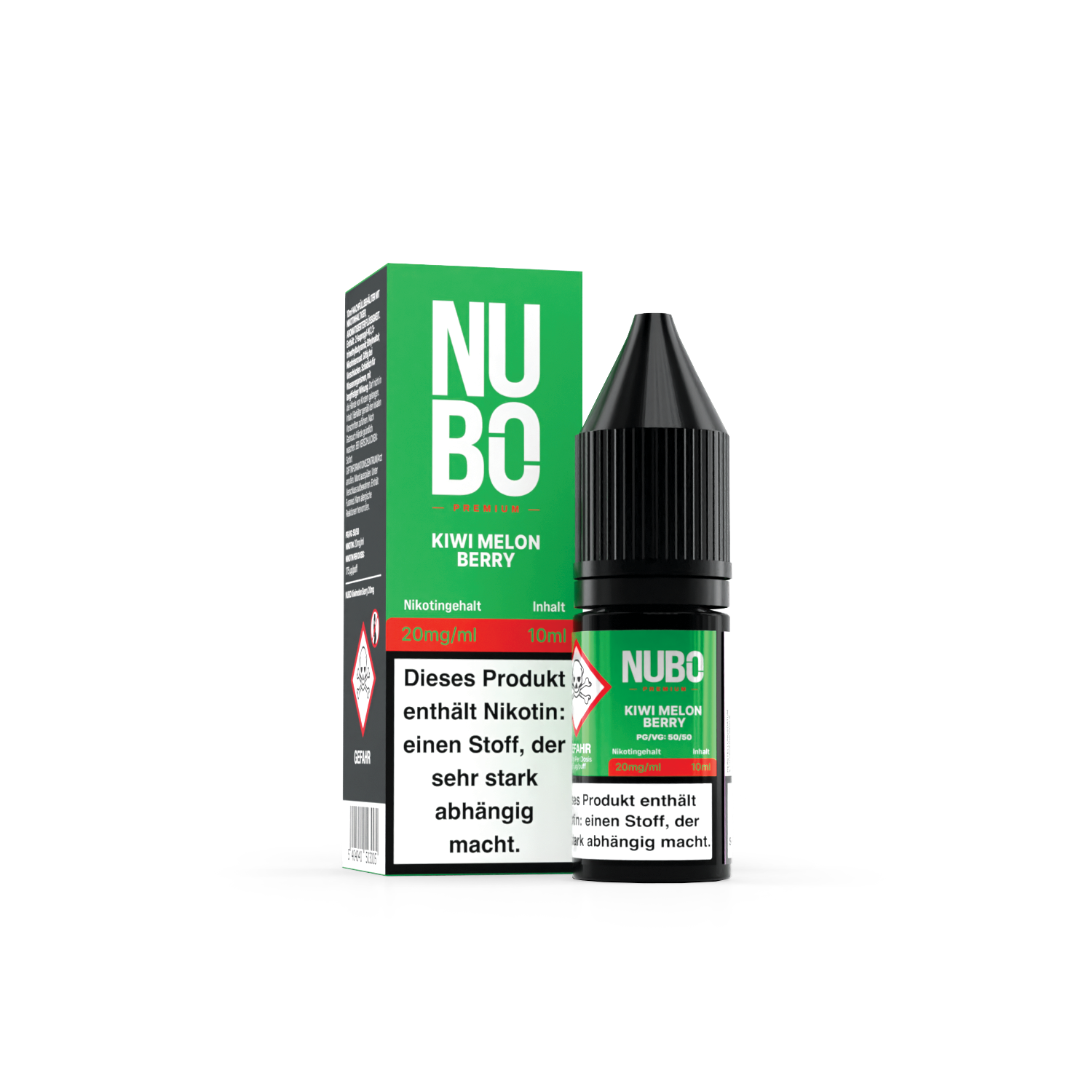 NUBO, Kiwi Melon Berry NicSalt 10ml 20mg