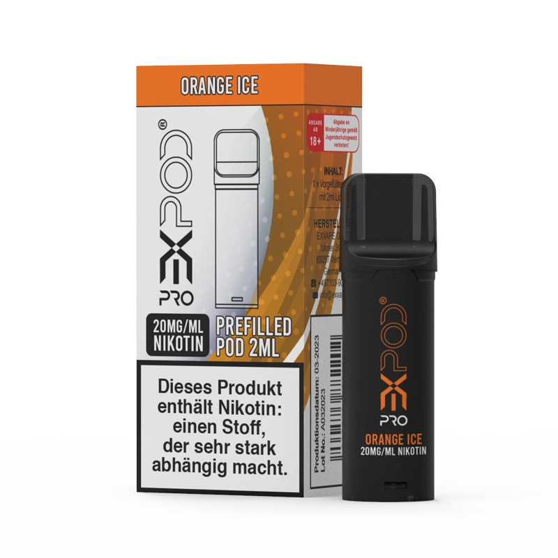 ExVape Prefilled Expod Pro Pod - Orange Ice 20mg