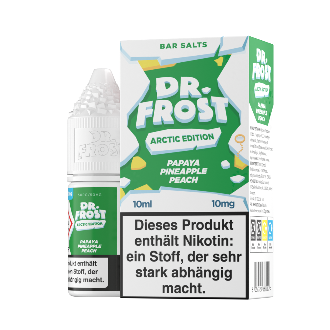 Dr. Frost Arctic Edition NicSalt, Papaya Pineapple Peach 10ml 10mg