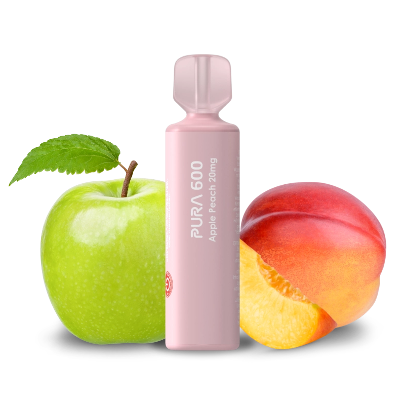 Pura 600 Einweg E-Zigarette - Apple Peach 20mg