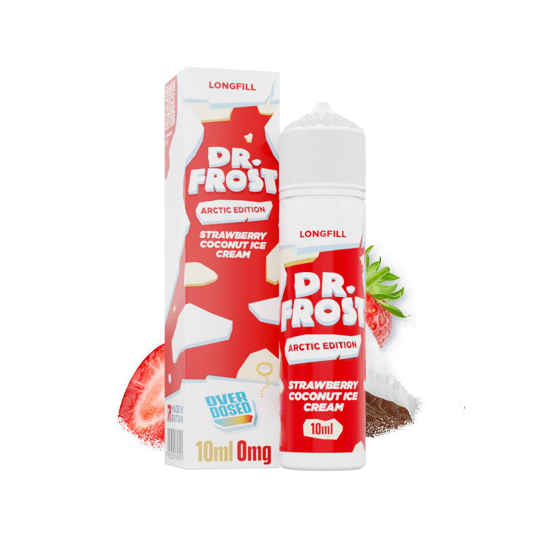 Taxed Dr. Frost Arctic Edition, Strawberry Coconut Ice Cream, Longfill 10ml