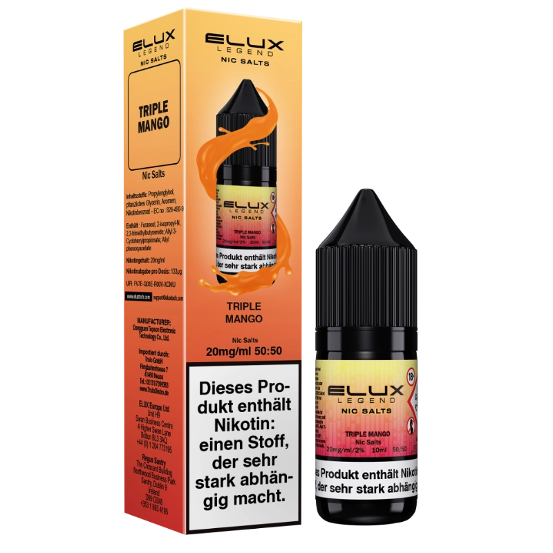 Elux Nic Salts 10ml - Triple Mango 10mg