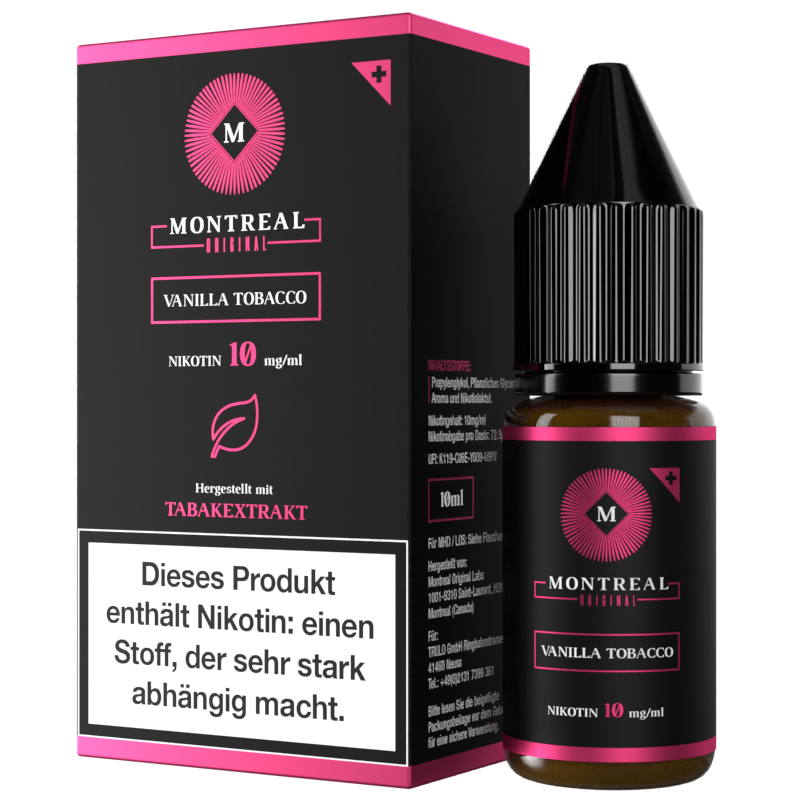 Montreal Flavour Original, Vanilla tobacco 10mg - 10ml Nic Salts