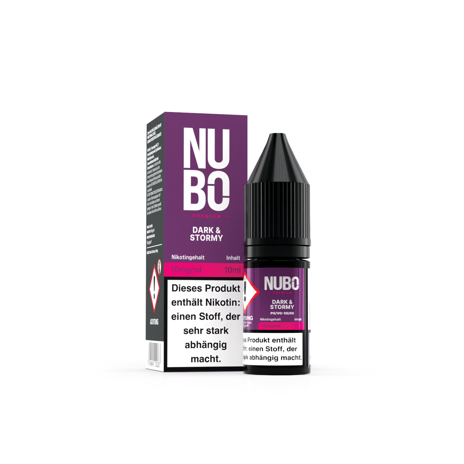 NUBO, Dark & Stormy NicSalt 10ml 10mg