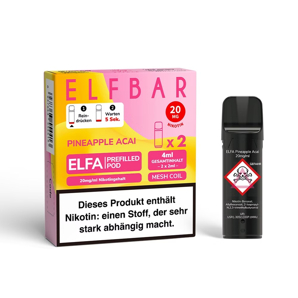 Elfbar, ELFA CP Prefilled Pod, Pineapple Acai 20mg