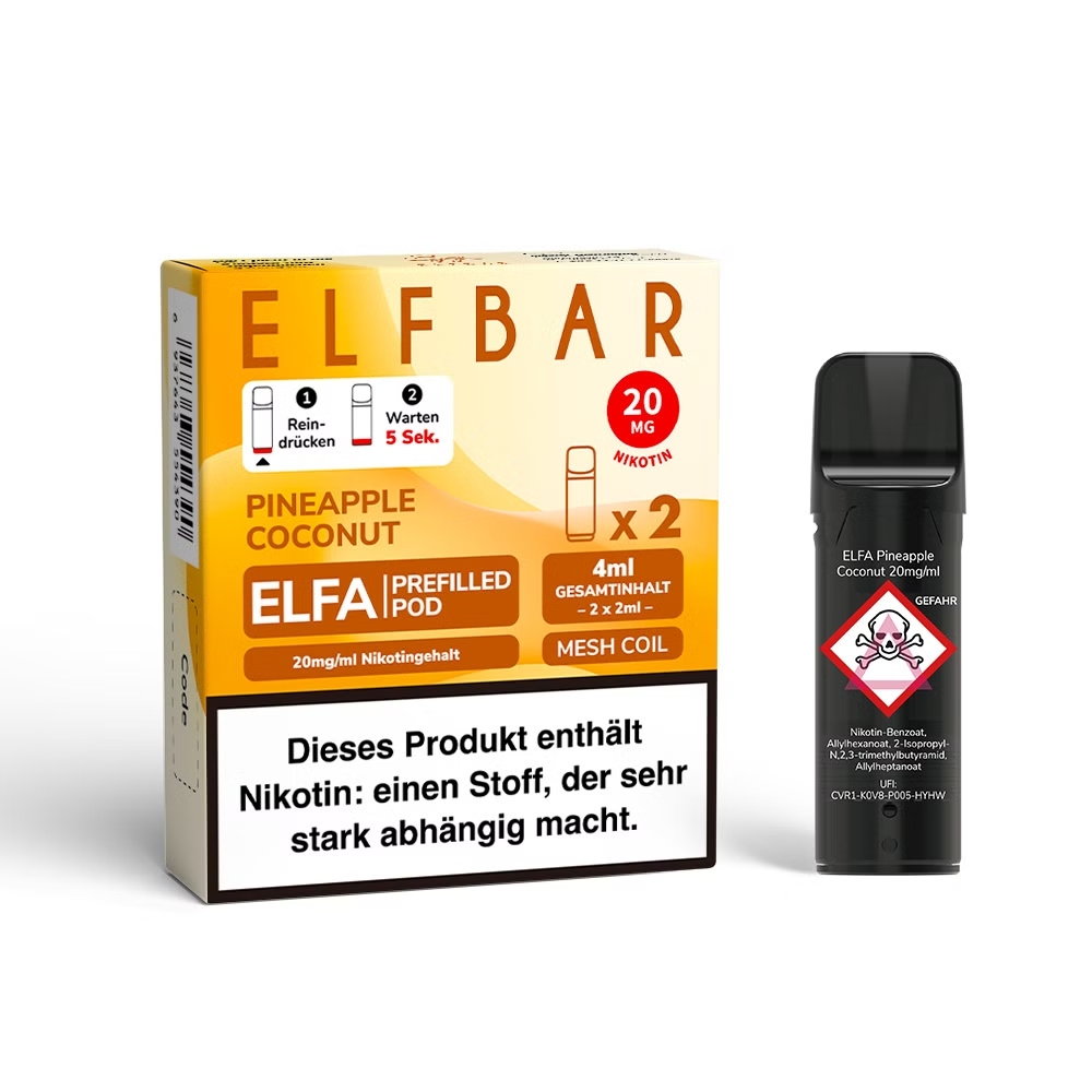 Elfbar, ELFA CP Prefilled Pod, Pineapple Coconut 20mg
