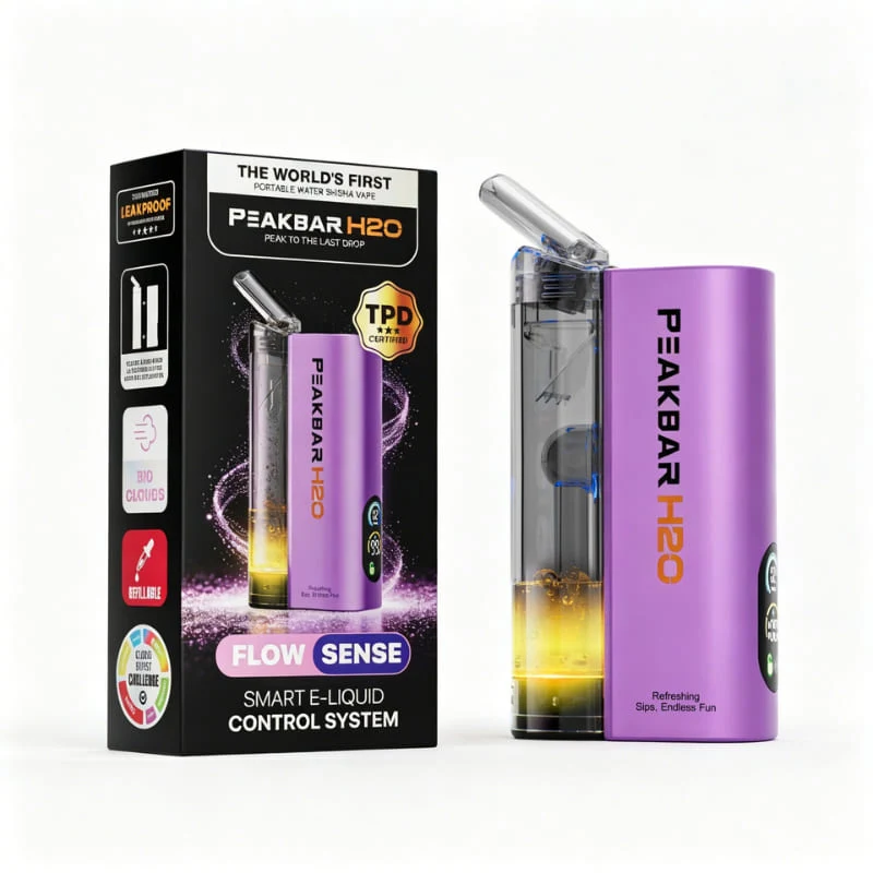 Peakbar, H2O Kit Portable Water Shisha Vape Lila