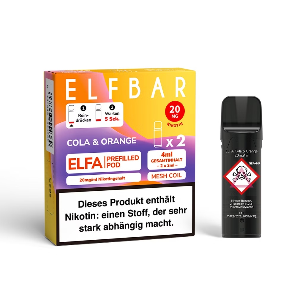 Elfbar, ELFA CP Prefilled Pod, Cola & Orange 20mg