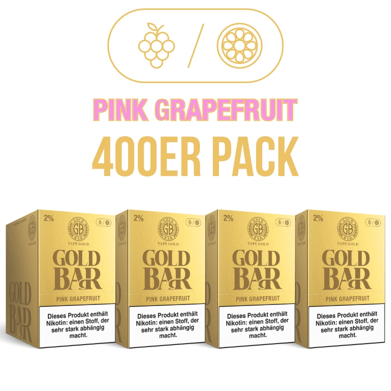 400er VPE - Gold Bar 2ml - Pink Grapefruit 20mg
