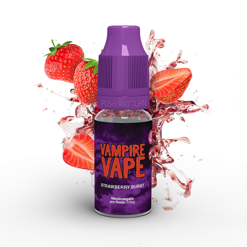 Vampire Vape 10ml - Strawberry Burst 0mg