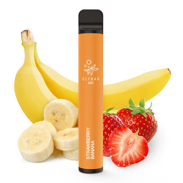 Elfbar 600 Einweg E-Zigarette 2ml - Strawberry Banana 20mg